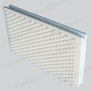 Square cordierite infrared honeycomb ceramic plaque for gas heater burner